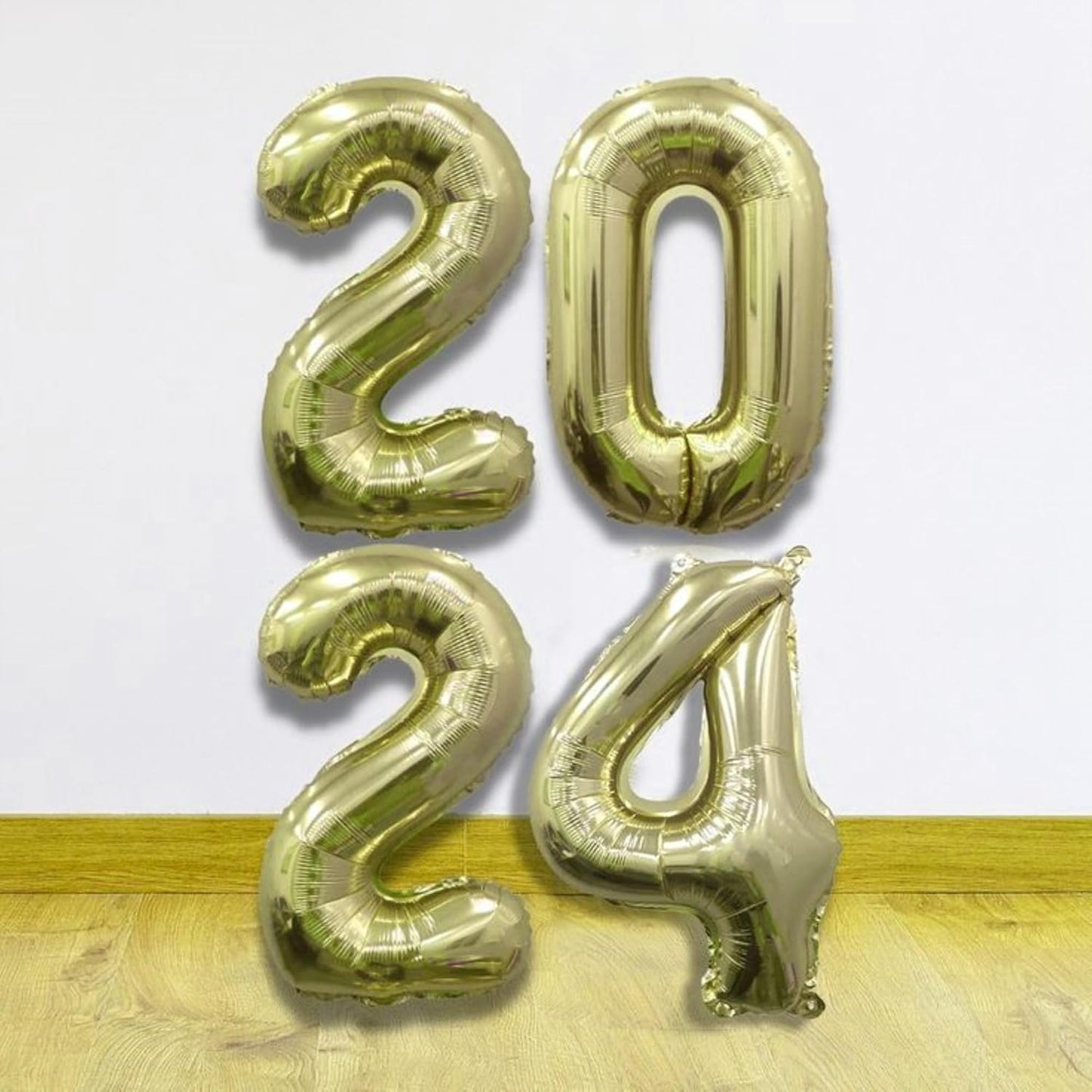 40 Inch Numbers 4 Light Gold Large Balloon Digital 4 for Birthday Party, 0-9 Birthday Party Decorations,Foil Mylar Big Number 4 Wedding Graduations Photo Shoot Decorations(Number 4)