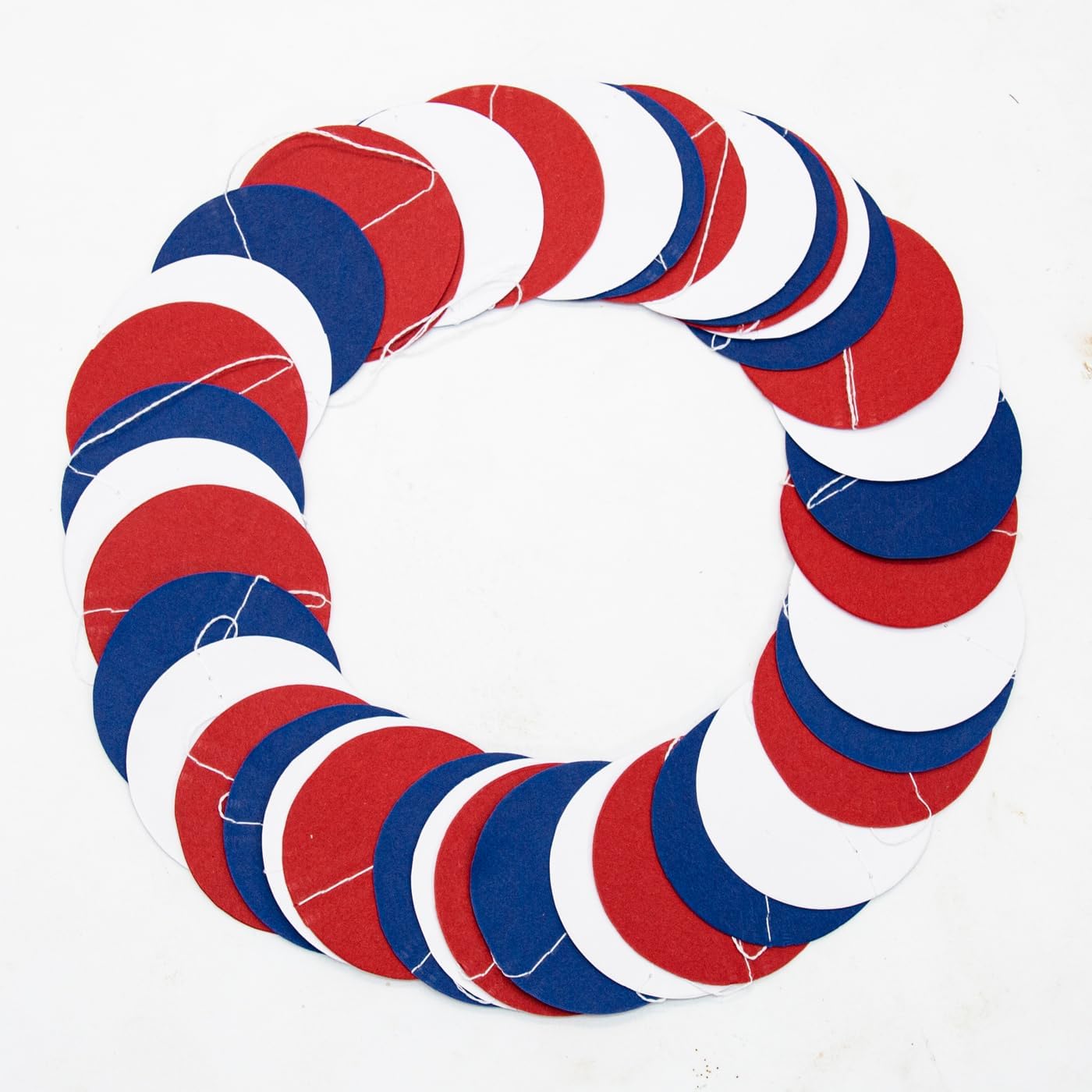 Red White Blue Party Decorations - 52Ft Paper Streamers Birthday Garland National Day Patriotic American Theme Labor Day Decor HongTongTong