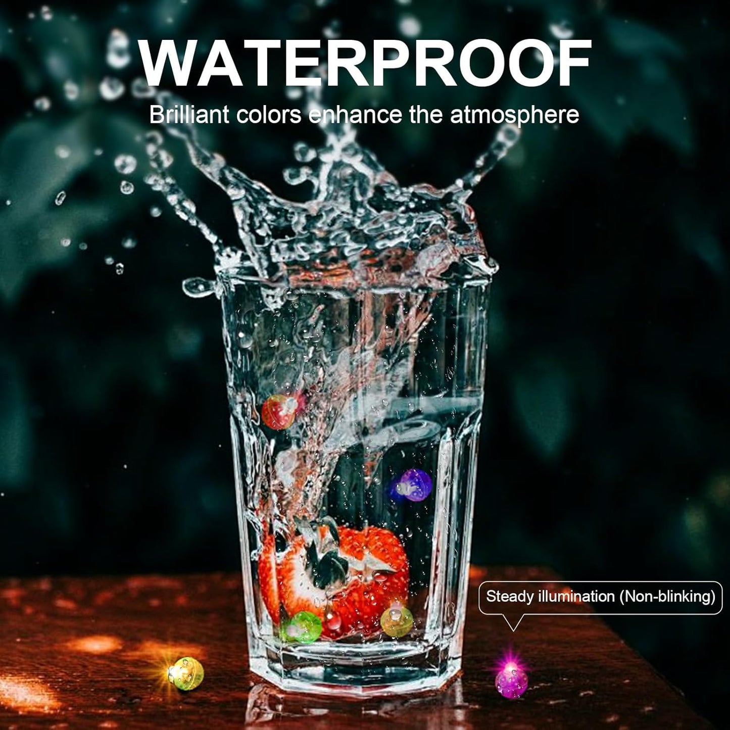 Aogist 50Pcs Balloon Lights with Hook,Long Standby Time,Waterproof Mini Light for Birthday Party Wedding Christmas Halloween Easter Decorative (Steady, Purple)