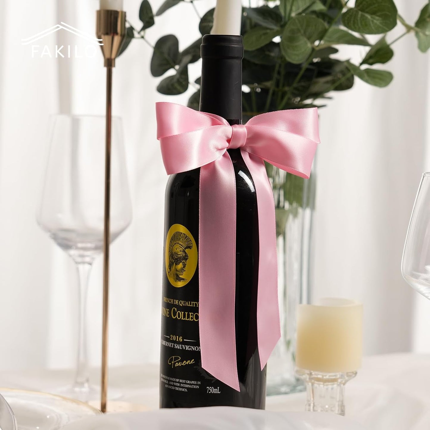 Pink Bows for Gift Wrapping, 5'' X 7'' Satin Gift Bows for Birthday, Wedding, Party, 30 Pcs