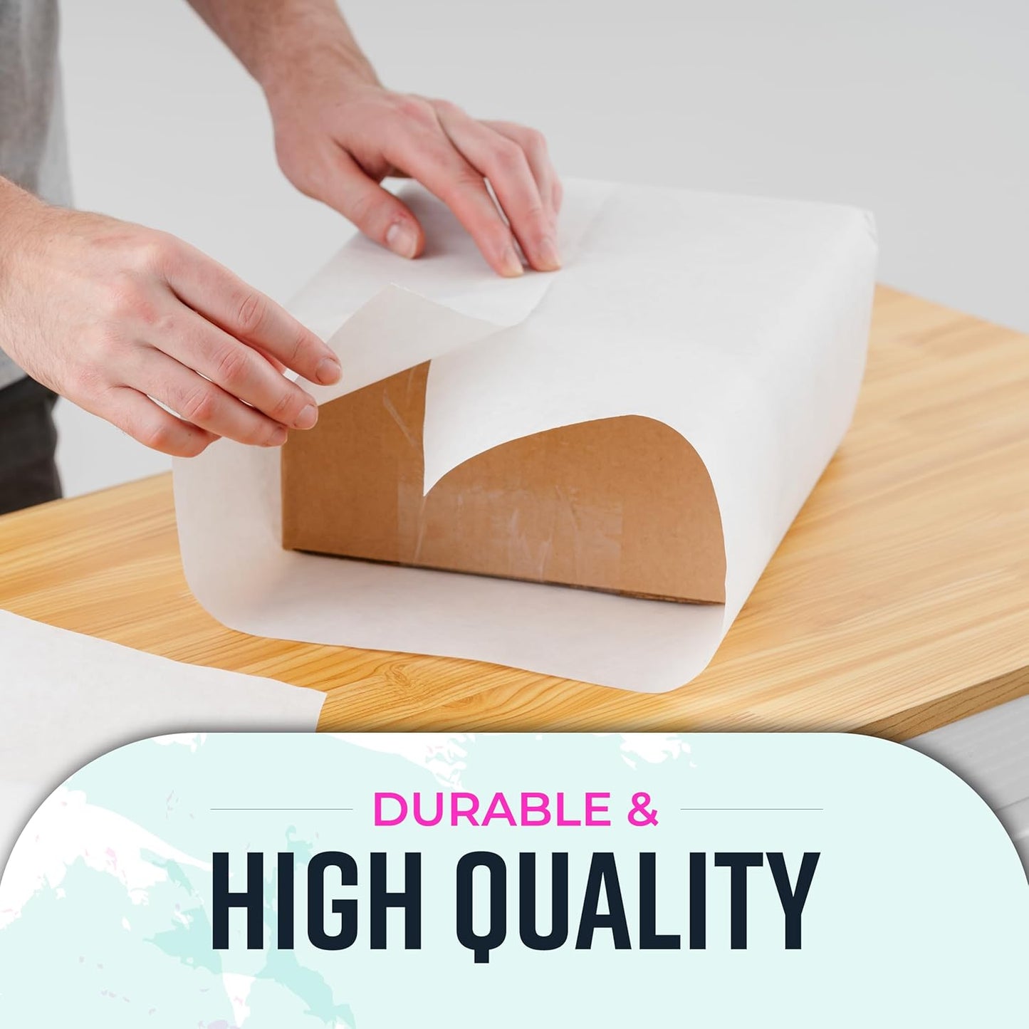 Bryco Goods Kraft Paper Roll - 18” x 75’ (900”) - Pack of 2 - White Easel Paper for Drawing, Painting, Arts & Crafts, Bulletin Boards, and Gift Wrapping - Made in The USA