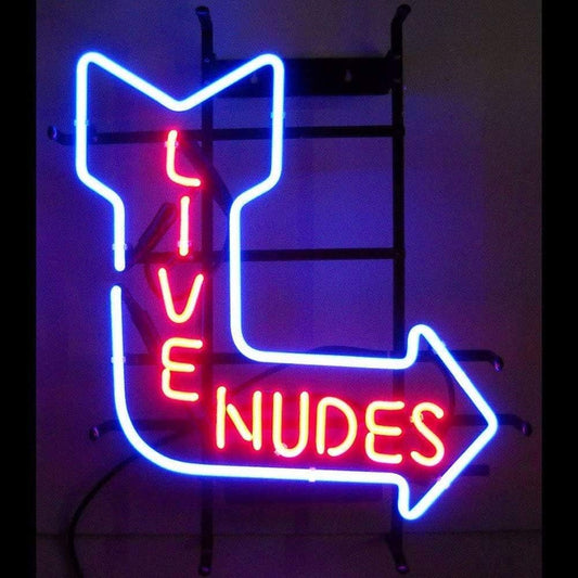 New Live Nudes Neon Light Sign Home Beer Bar Pub Recreation Room Game Room Windows Garage Wall Sign 17w"x 14"h
