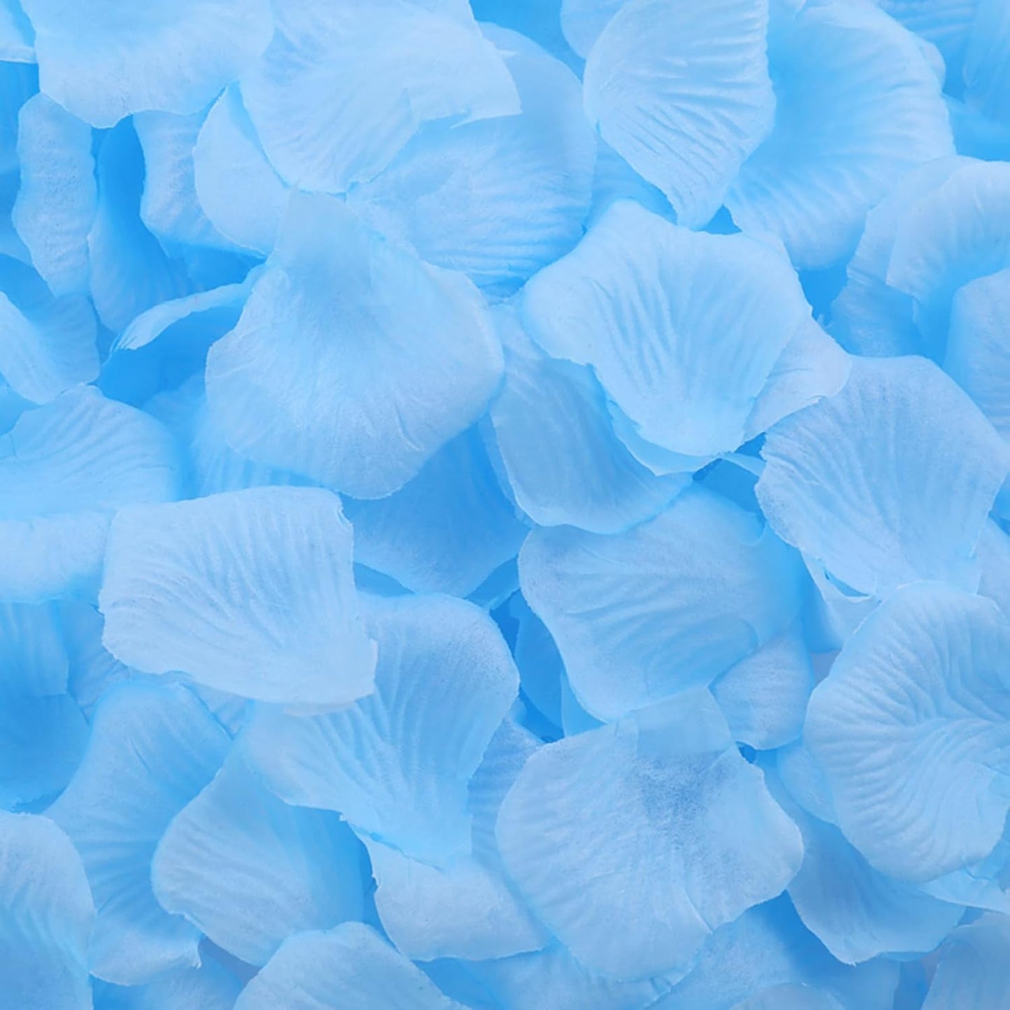 1000 Pcs Artificial Fake Rose Petals,Flower Petals for Romantic Night, Engagement, Party, Wedding, Event Flower Decorations, in Bulk(Light Blue)