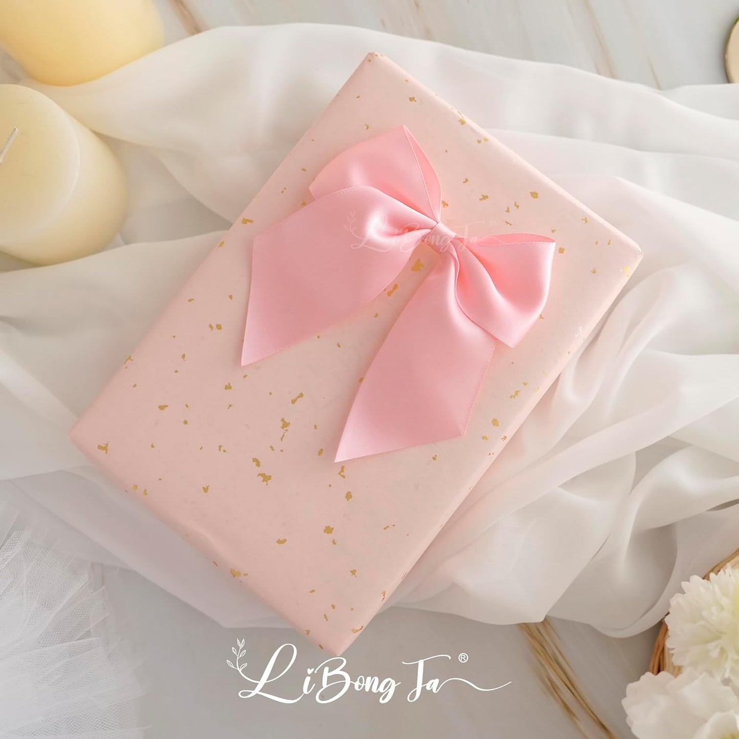 5'' Pink Bow Party Decorations Satin Bows, Twist Tie Bows for Treat Bags, Cake Pops, Pre-Tied Bow Premade Ribbon Bows for Crafts, Holiday Bows for Gift Wrapping, Wedding Decor-24 Counts