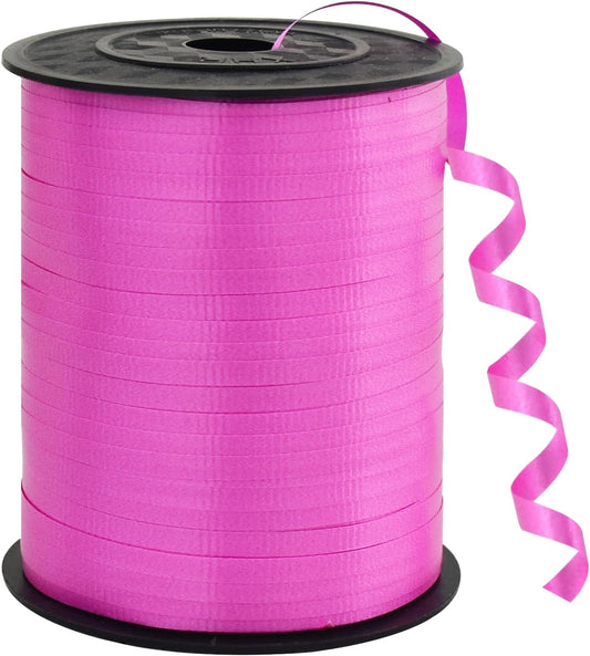 BEISHIDA 500 Yards Matte Hot Pink Curling Ribbon for Gift Wrapping, Birthday Party, Festival, Art Craft, Decor, Florist, Flowers