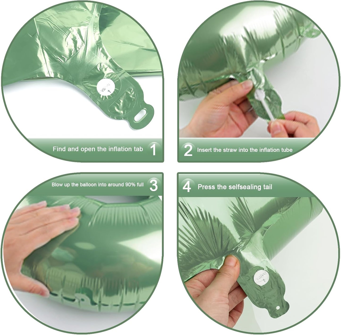 Big 40 Inch Sage Green 2 Number Balloon Birthday Decoration, 2026 Oliver Green Number 2 Helium Balloons 12 20 22 23 24 26 28 32 42 Celebration, Boy Girl Baby Anniversary Party Graduations Supplies