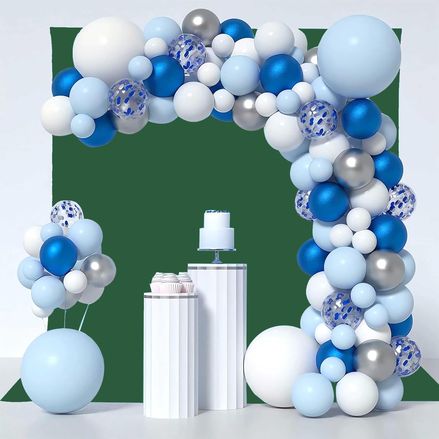 Dark Green Photography Backdrop for Photoshoot, Photo Backdrop Curtain, Perfect Dark Green Backdrops for Party Portrait Photoshoots Video Studio 10FTx10FT