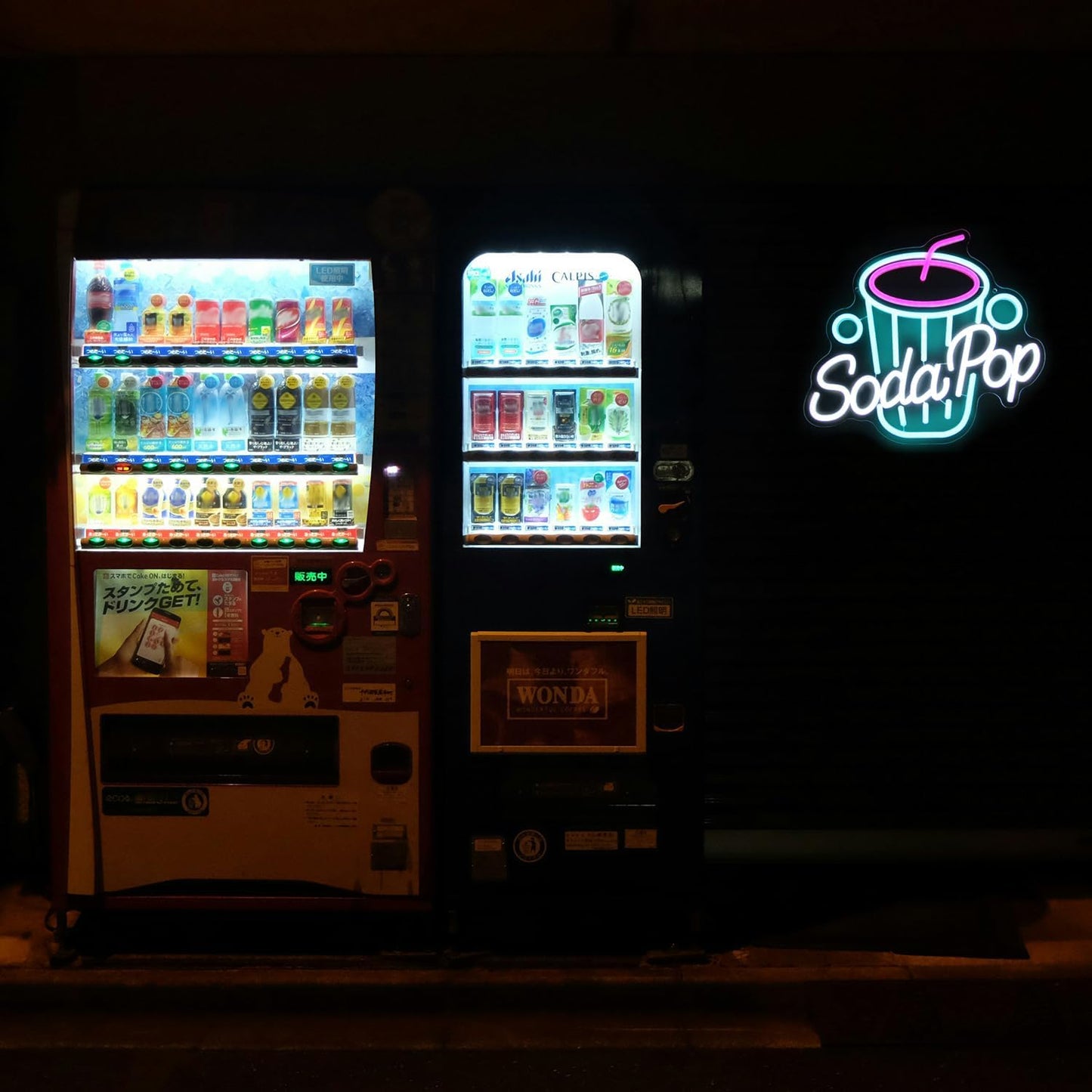 Soda Pop Neon Sign Drink Neon Lights Dimmable Beverage Cup LED Signs for Wall Business Sign Cocktail Neon Light Up Sign for Food Drink Restaurant Dessert Shop Bar Kitchen Decor