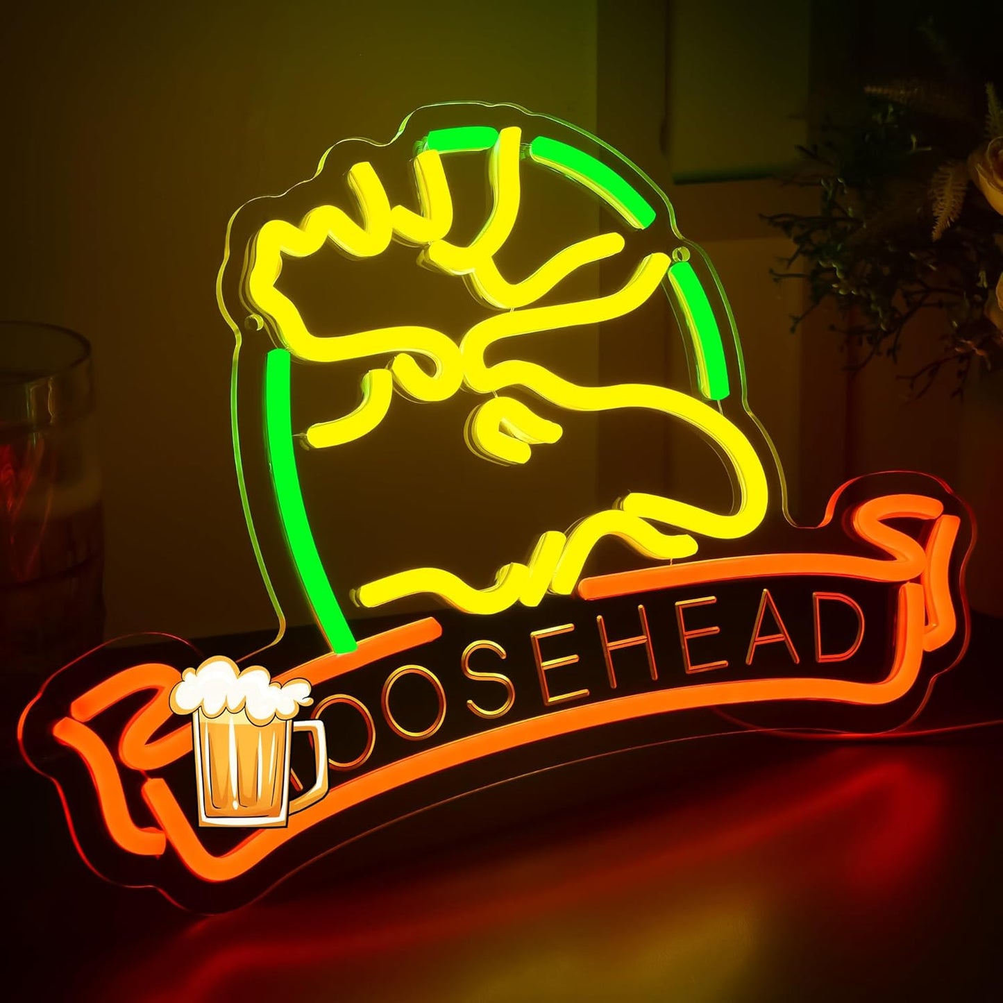 Beer Neon Sign for Wall Decor Beer Neon Lights Bar Led Sign for Man Cave Home Bar Shop Pub Bistro Game Room Party Hotel Decor,Birthday Gifts for Father or boy friend Size15.7 * 10.6in(JTD281)