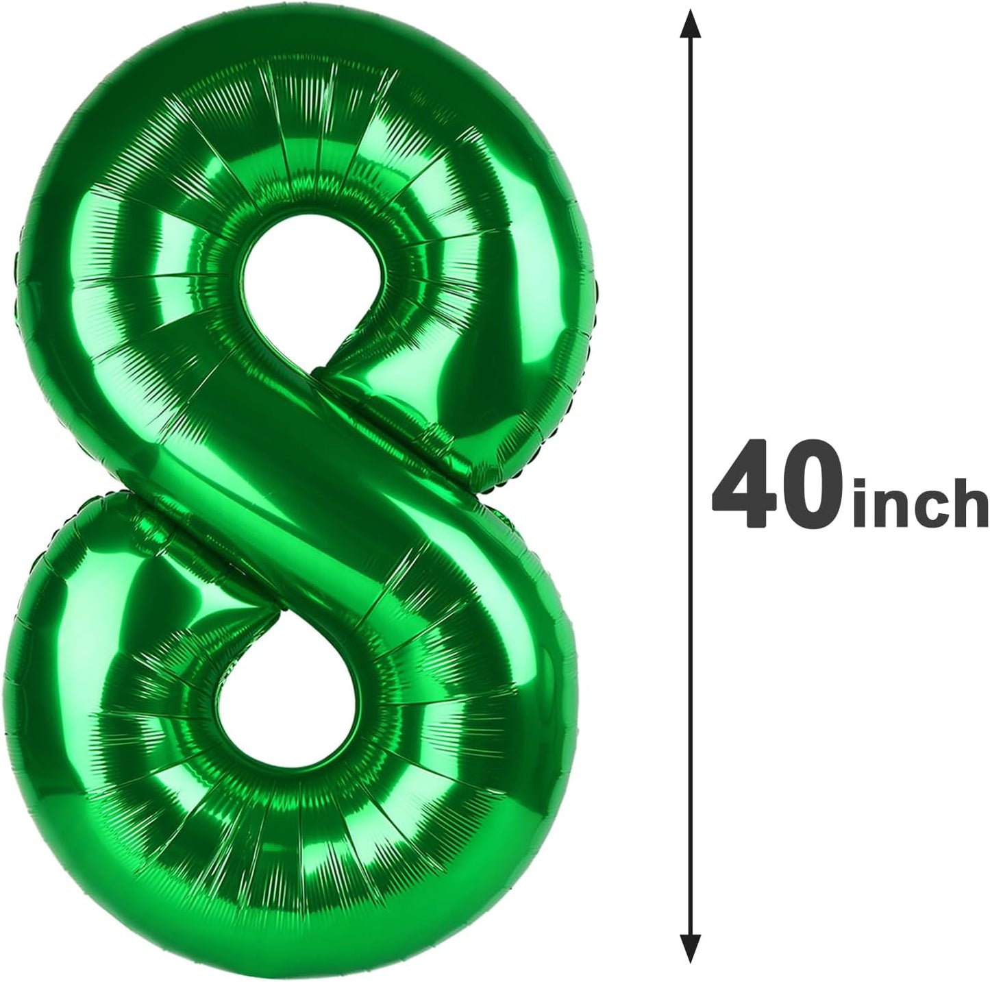 Green Foil Number 28 Balloon 40 Inch, Helium Mylar Eight Number 28 Birthday Balloons, 28th Green Women Men Wedding Anniversary, Graduations Party Supplies