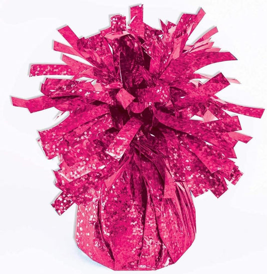 PMU Kisses Balloon Weights - Decorative Balloon Weight for Christmas, Thanksgiving, Birthday, Party Favors, Wedding & Baby Shower - 6oz. Hot Pink, Pkg/1