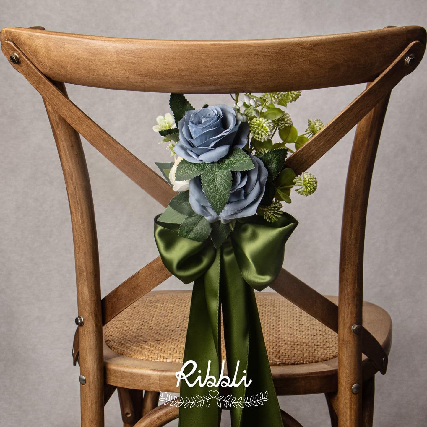 Ribbli Moss Green Satin Ribbon 4 Inch Wide Moss Green Ribbon for Wedding Chair Sash Grand Opening Ceremony Big Bows Gift Wrapping Floral Crafts Cake Decor-Double Faced Satin Continuous 10 Yards