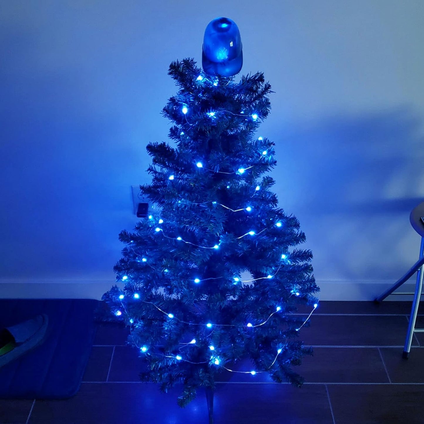 66Ft 200LED Fairy Lights Plug in, Waterproof String Lights Outdoor & Indoor 8 Modes with Timer, Christmas Light Bedroom Decor, Twinkle Light for Girl's Room Garden Christmas Decorations (Blue)