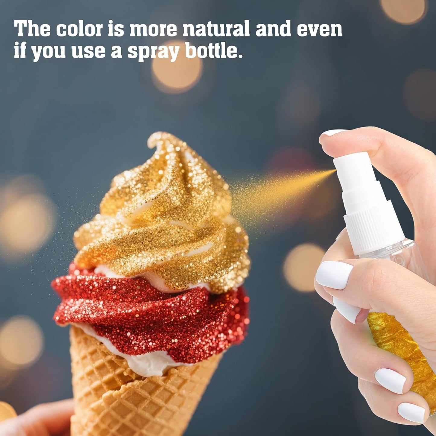 Twisweet Red Edible Glitter for Drinks, Food Grade 10g Sparkling Sprinkles Cake Decorating Supplies, Edible Luster Dust for Cocktail Beverages, Food Coloring Shimmer Powder for Cupcakes Cookies Cake Decorations