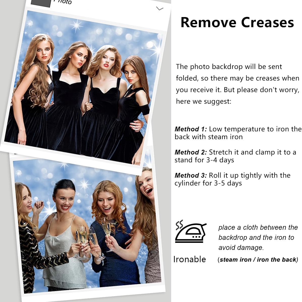 YongFoto Silver Blue Glitter Backdrop 12x8ft Silver Light Spots Blue Sequin Bokeh Photography Background Birthday Bridal Shower Wedding Photography Background Party Banner Portraits Photoshoot Props