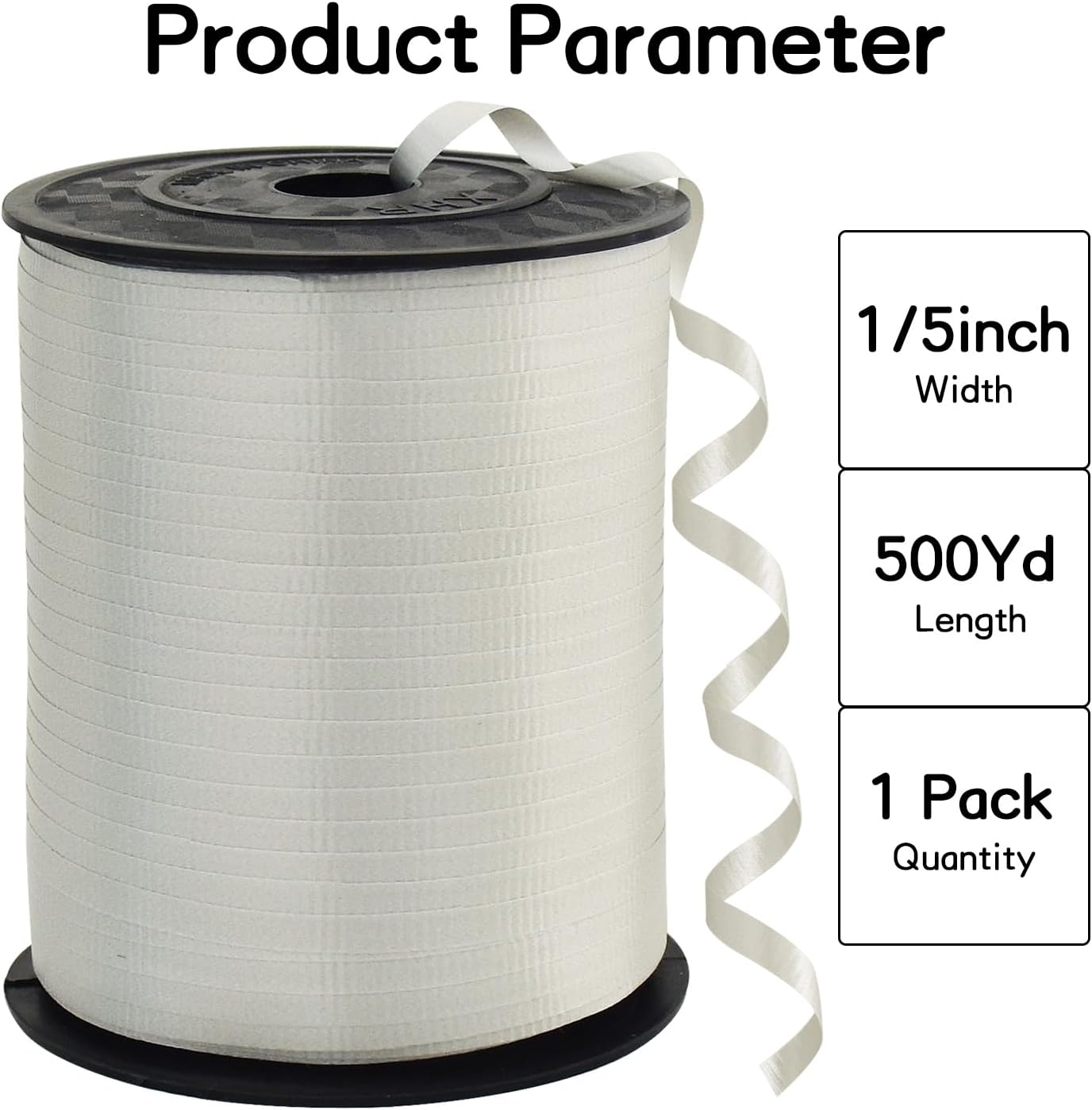 BEISHIDA 500 Yards Matte Silver Curling Ribbon Balloon String Crimped Ribbons for Gift Wrapping Ribbon for Birthday Halloween Party Decoration Festival Art Craft Christmas Gift Wraps