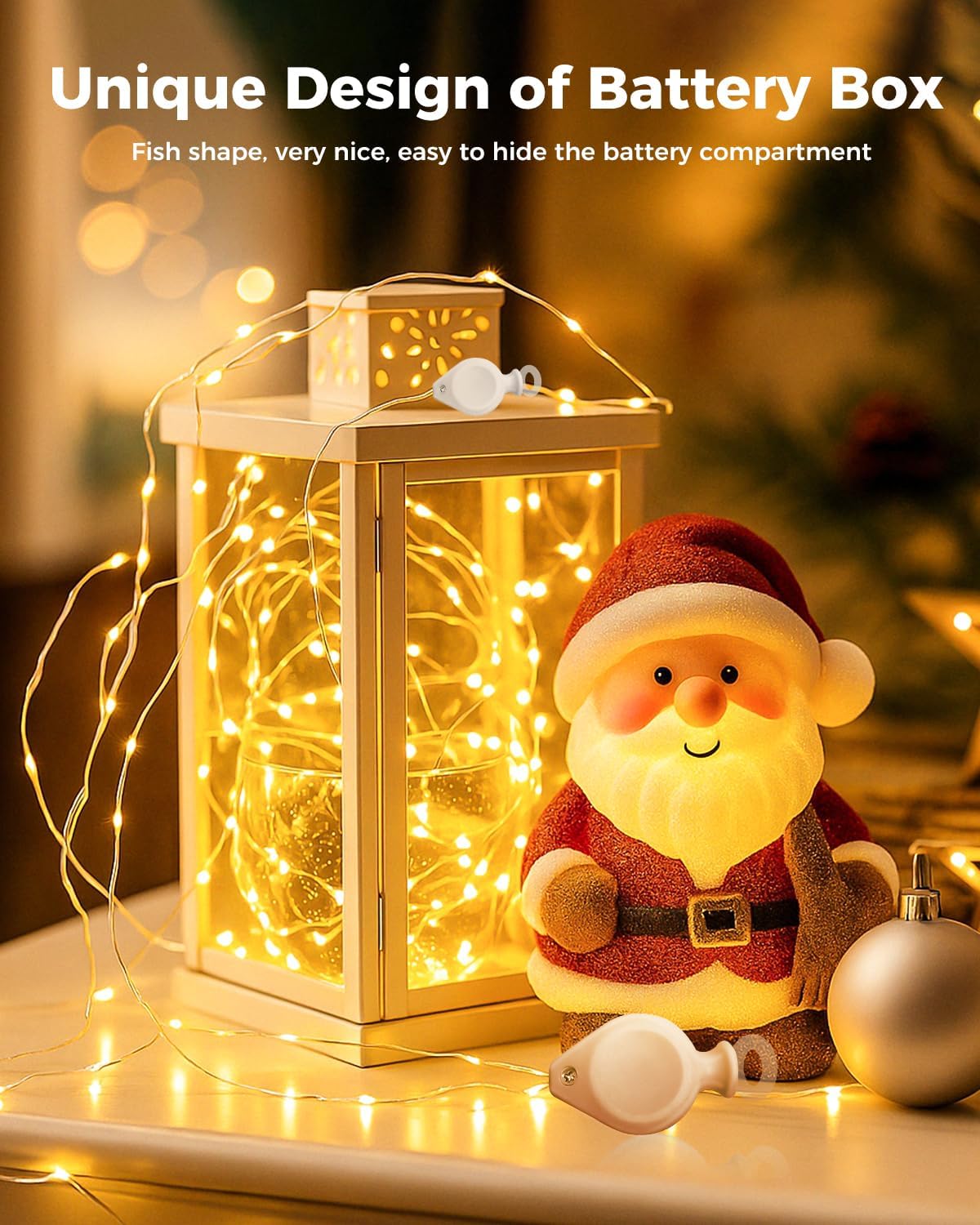 btfarm 24 Pack Fairy Lights Battery Operated, 7FT 20 LED Mini String Lights Waterproof Silver Wire for Mason Jars Centerpiece Table Crafts Bedroom Christmas Decoration, Warm White