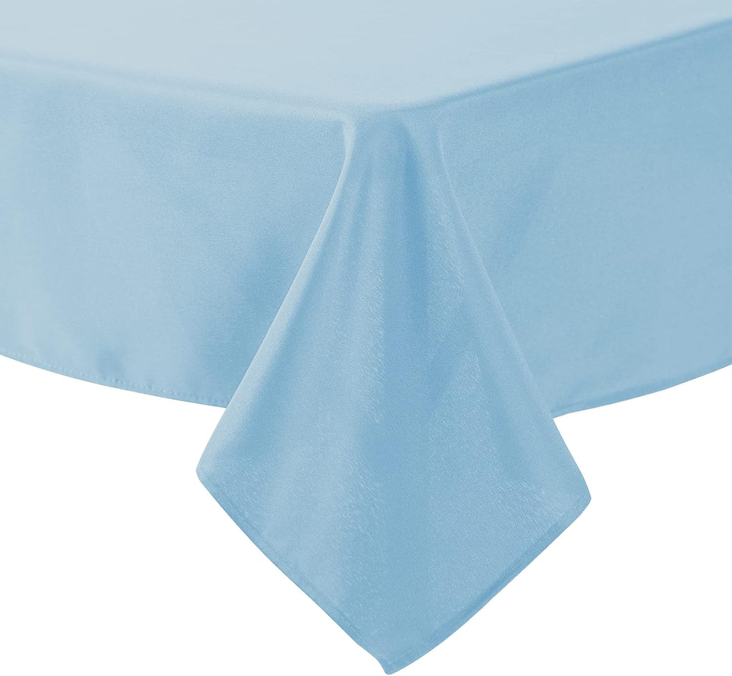 Cupuamon Square Tablecloth 90x90 inch Washable Polyester Fabric Table Cloth for Wedding Party Dining Banquet Decoration（90x90,Blue Mist）