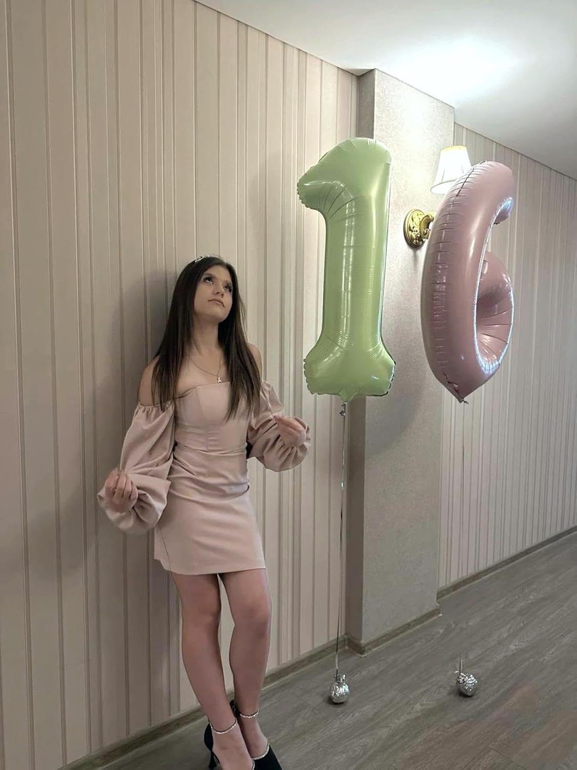 Sage Green Number 1 Balloon 40 inch, Number 1 Birthday Balloons for Boy Girl, Oliver Green Foil One Balloon for 1st 10 11 12 16 18 Birthday Party, Anniversary Celebration Number Balloons Decorations