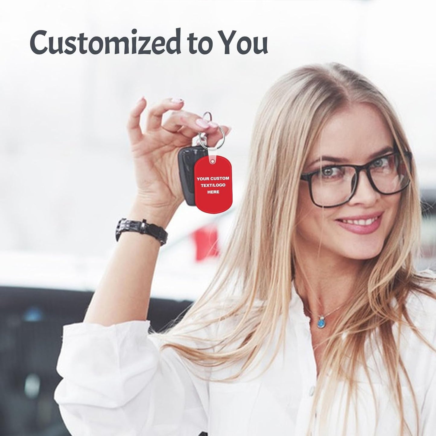 Custom Oval Soft Keychains 100 Pack, Personalized Logo, Text Bulk - Perfect for Tradeshows, Party Favors, Campaign Gifts - Customizable Key Tags