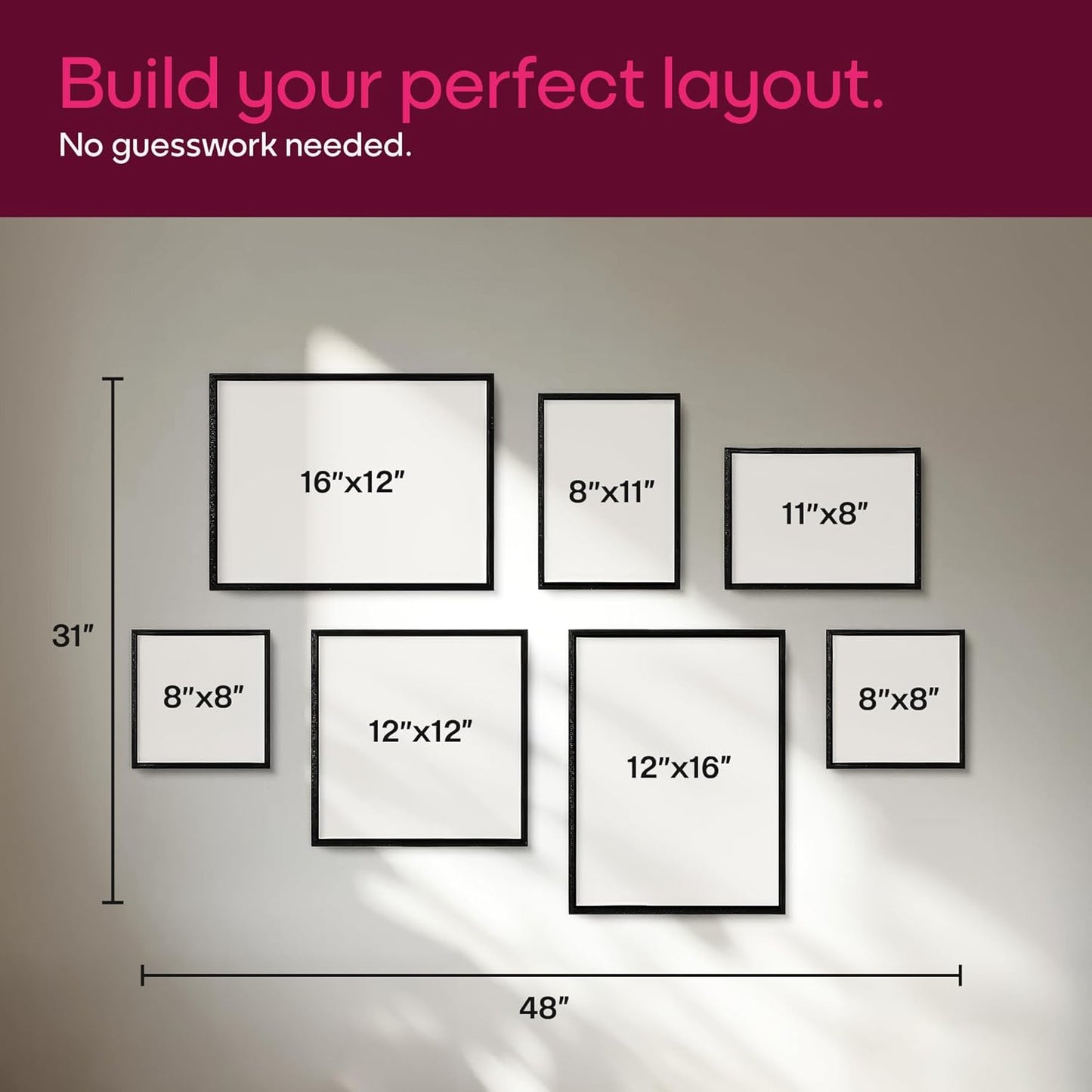 Mixtiles Official - Custom Photo Tiles - Personalized Printed Photos - Magnetic Wall Frames - Adhesive Sticker, No Nails - Various Sizes and Frames - wild-visual-7-Tile - Black Frame