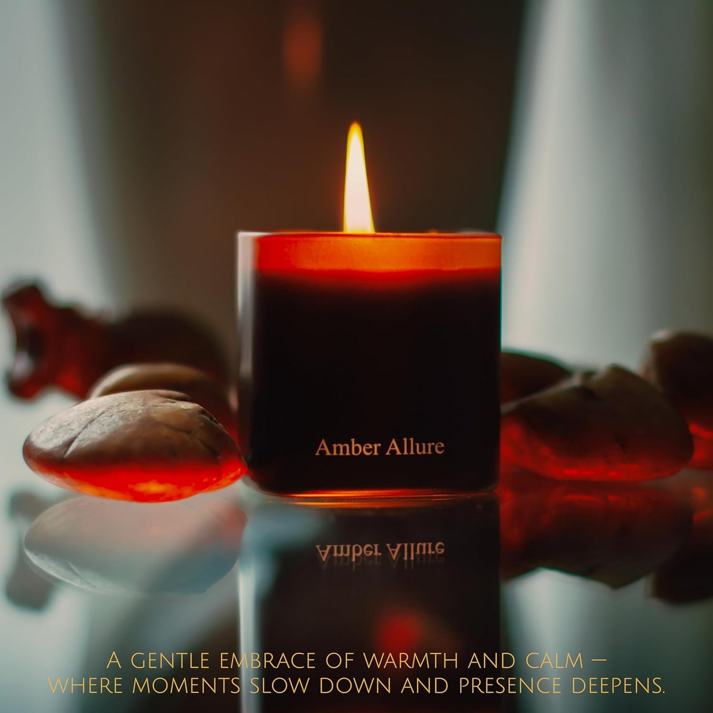 Luxury Scented Candle Gift Set 3-Pack | Champagne, Sandalwood & Amber | Clean Soy Wax | for Women & Men (4.23 oz Each) | 75 Hour Burn Time