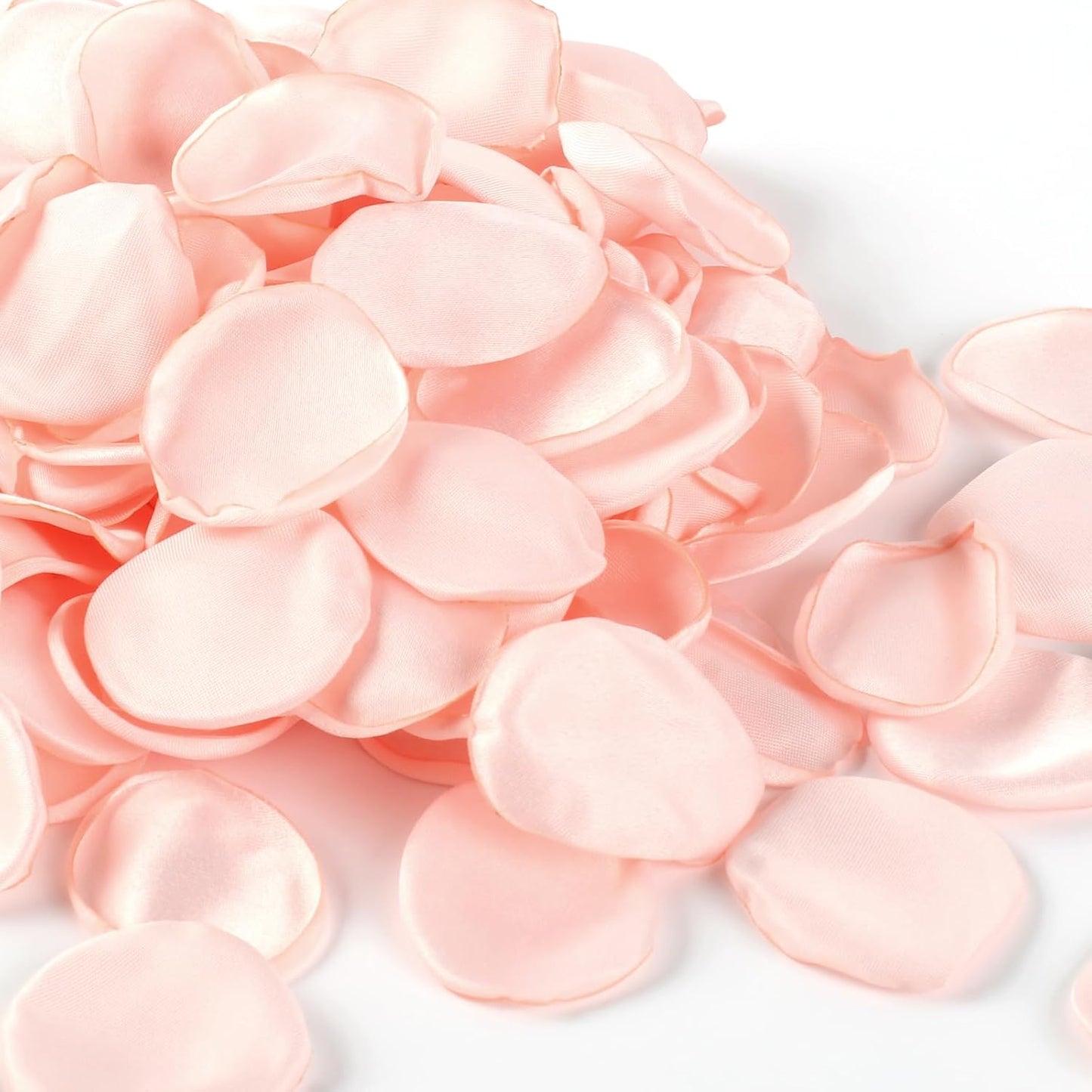 300pcs Blush Faux Silk Rose Petals for Wedding Aisle Scatter, Flower Girl Basket, Table Centerpieces, Bridal Shower, and Romantic Party Decor