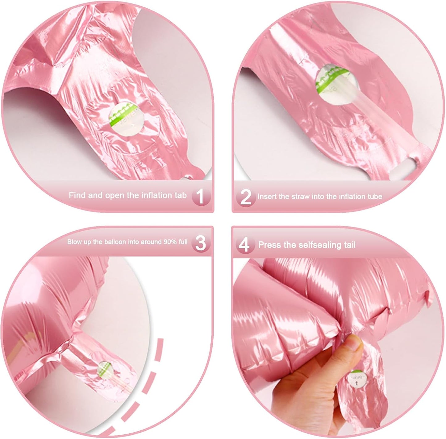 Pearl Pink 40 Inch 0 Number Balloons, 0 Decorations for 10 20 30 40 50 60 70 80 90 100 Birthday, Pearlescent Pink Foil Giant Birthday Graduations Anniversary Party Balloon