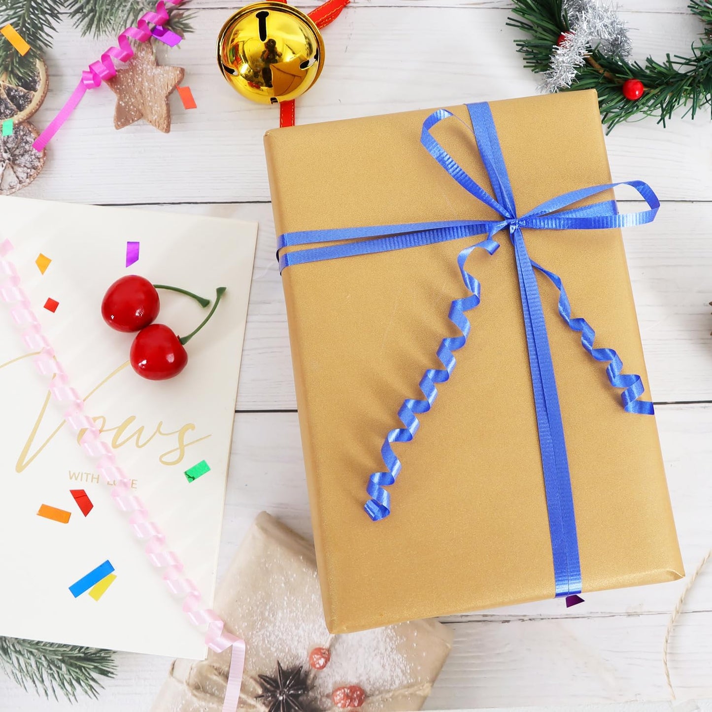 BEISHIDA 500 Yards Matte Dark Blue Ribbon Curling Crimped Ribbon Balloon String Ribbons for Gift Wrapping Ribbon for Birthday Party Festival Art Craft Decor Florist Flowers Decoration