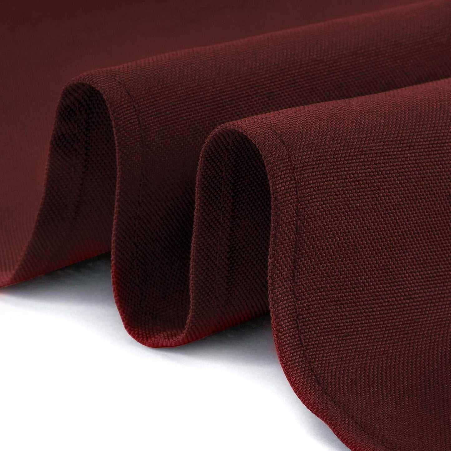 Lann's Linens - 10 Premium 90" Round Tablecloths for Wedding/Banquet/Restaurant - Polyester Fabric Table Cloths - Burgundy