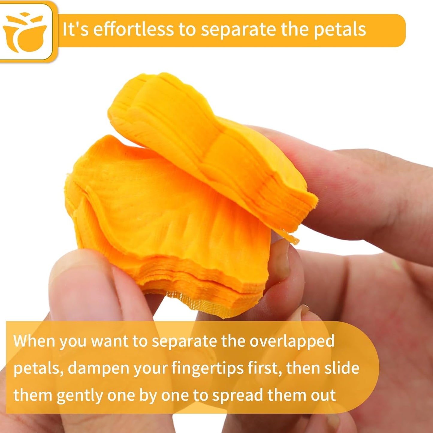 2200 Pcs Artificial Fake Rose Petals,Flower Petals for Romantic Night,Engagement, Party, Wedding, Event Flower Decorations, in Bulk(Orange)