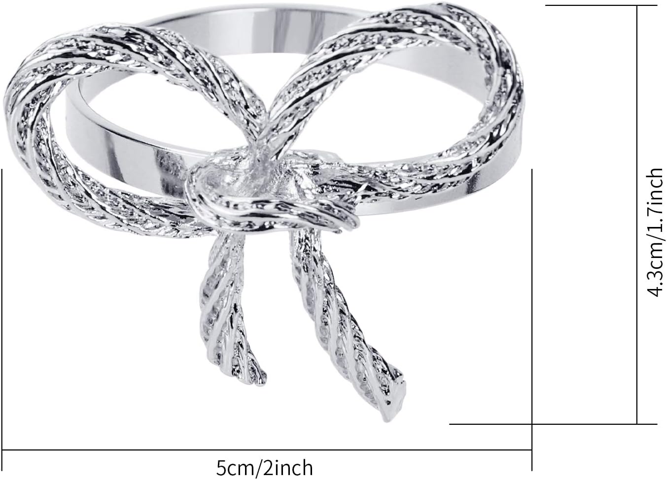 Pack of 12 Napkin Rings Alloy Hollow Out Flower Napkin Holder Dinning Table Napkin Ring for Dinner Parties Wedding Banquet Table Setting Family Gatherings Table Decor（Silver，12）