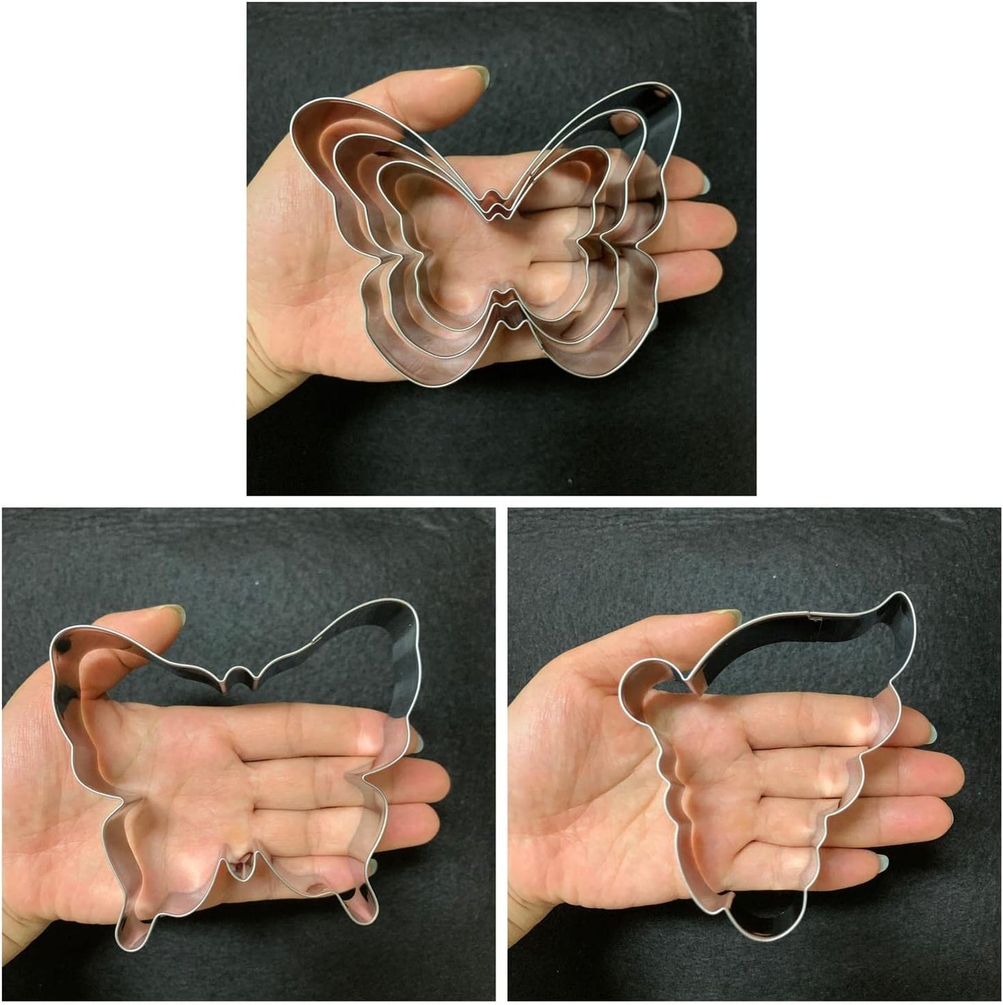 Butterfly Cookie Cutter Set-5 Piece-Butterfly Fondant Biscui Cutters