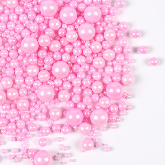 Edible Pearls for Cake Decorating, Pink Sprinkles, Pink Pearl Sprinkles for Cookies, Macaron, Cake, and Ice Cream Topping, Perfect for Valentine's, Holidays, and Baby Shower.120g(4.23oz)