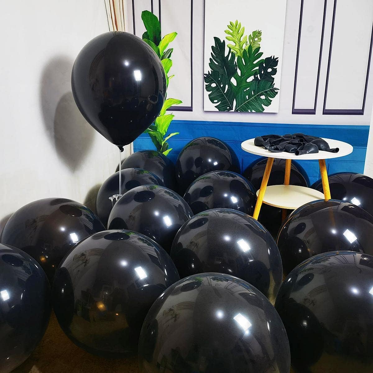 90 Pack Black Balloons 18 inch Black Latex Party big Balloon Bulk for Various Party Events Decorations