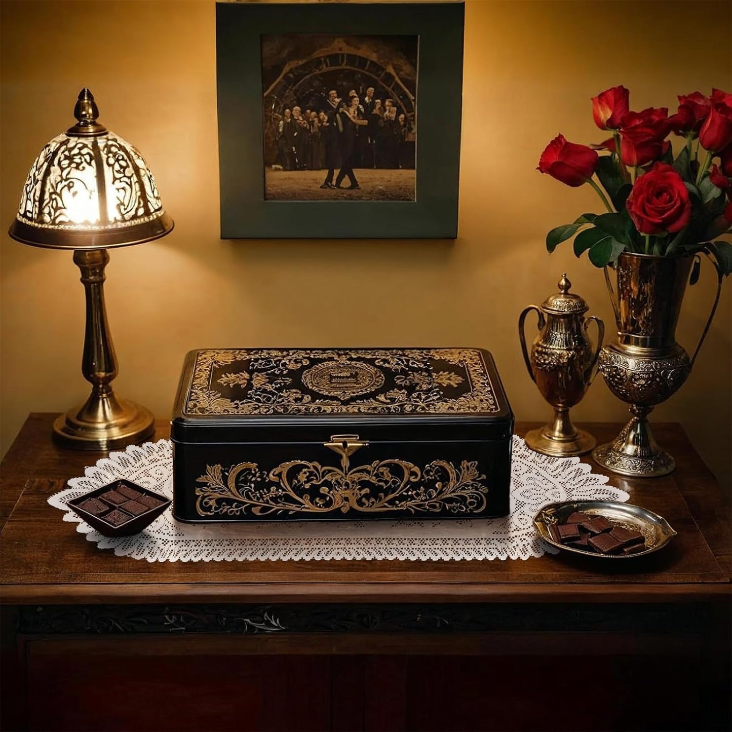 6 Pack Crochet Lace Table Runner White Lace Doilies for Furniture Handmade Cotton Doilies Rustic Table Dresser Scarf for Wedding Party Home Dining Decor, 13 × 45 Inches