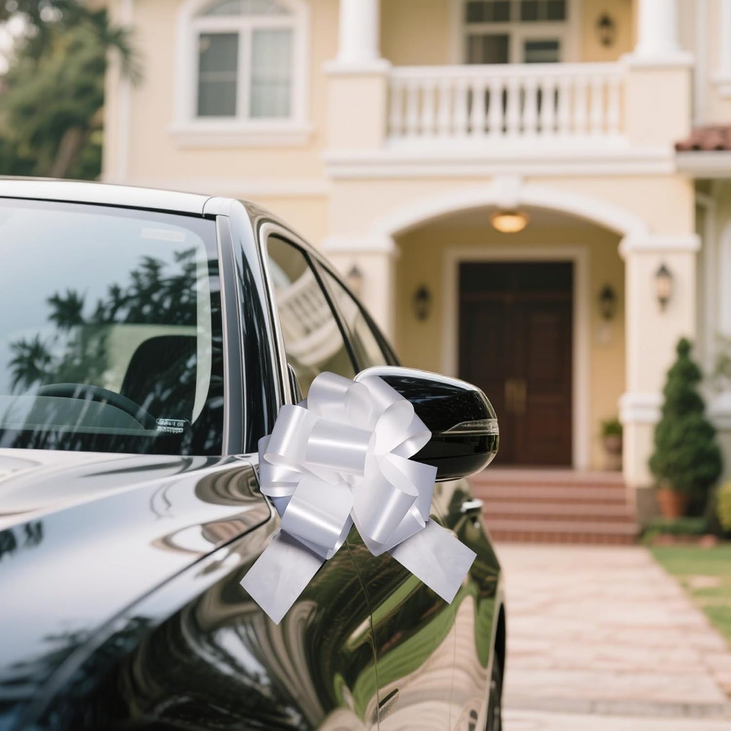 6 Pcs 6 Inch White Pull Bows, Perfect for Gift Wrapping, Gift Wrapping Baskets Wedding Christmas Party Decorations, Crafts – Quality Pull Bows for Gifts and Decorations