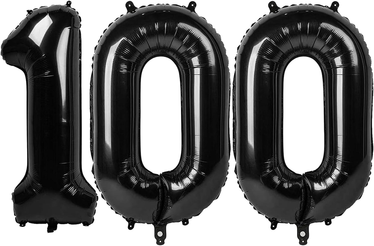 Black Number 100 Balloon - 40 Inch, Birthday Party Decorations, Anniversary & Graduation Supplies