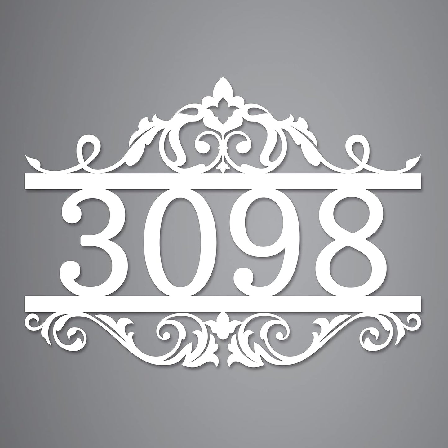 Custom Metal House Numbers for Outside | Personalized Address Numbers for House | House Numbers Sign | Black, White, Silver or Gold Outside Wall Decor