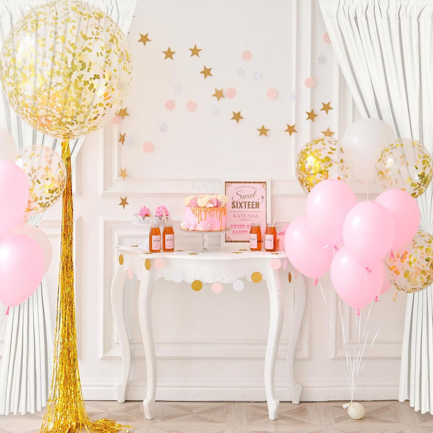 DWCN 10x7 FT Ivory Backdrop Curtains for Parties, Photography Backdrop Drapes with Rod Pockets for Wedding Decorations Stage Birthday Family Gatherings, 2 Panels 5ft x 7ft