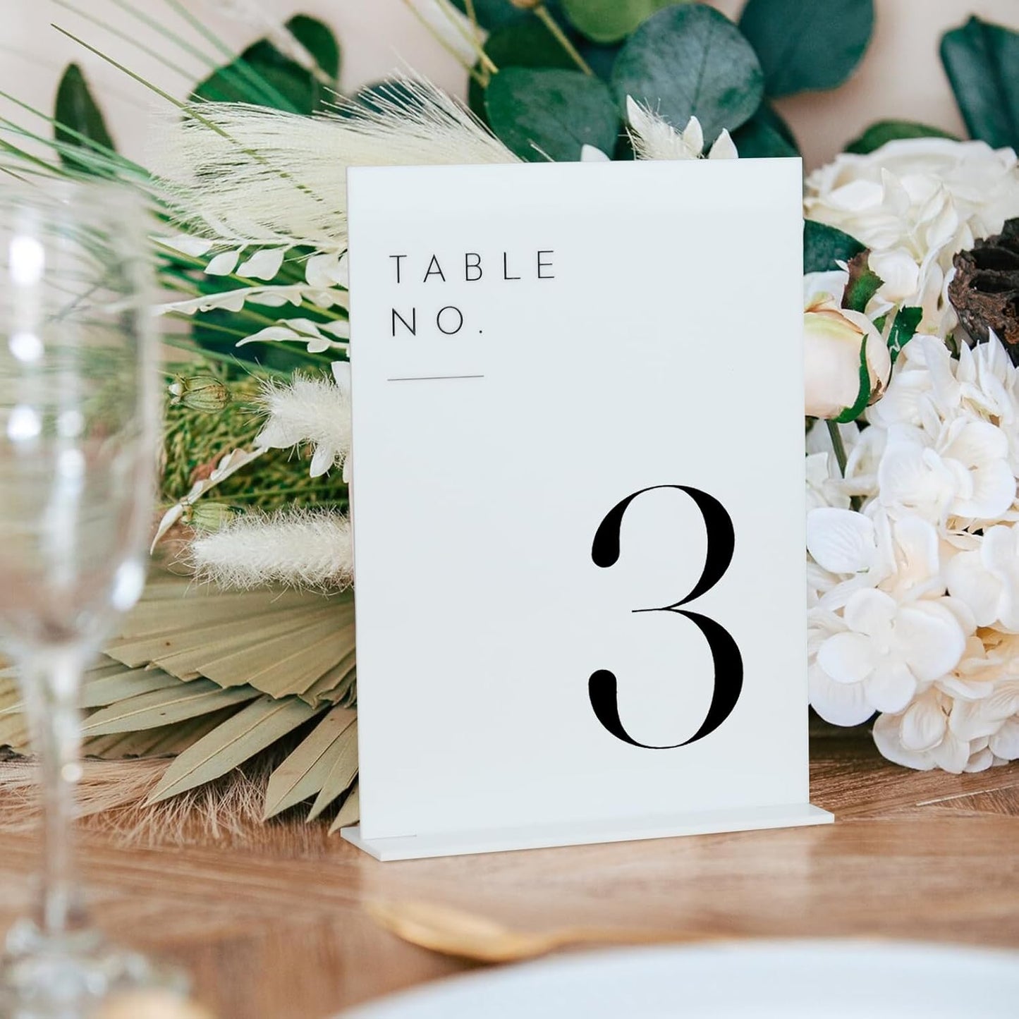 JINMURY White Wedding Table Numbers 1-30 with Stands, 5"x7" White Acrylic Table Numbers, Perfect for Wedding Reception, Party, Anniversary, Event