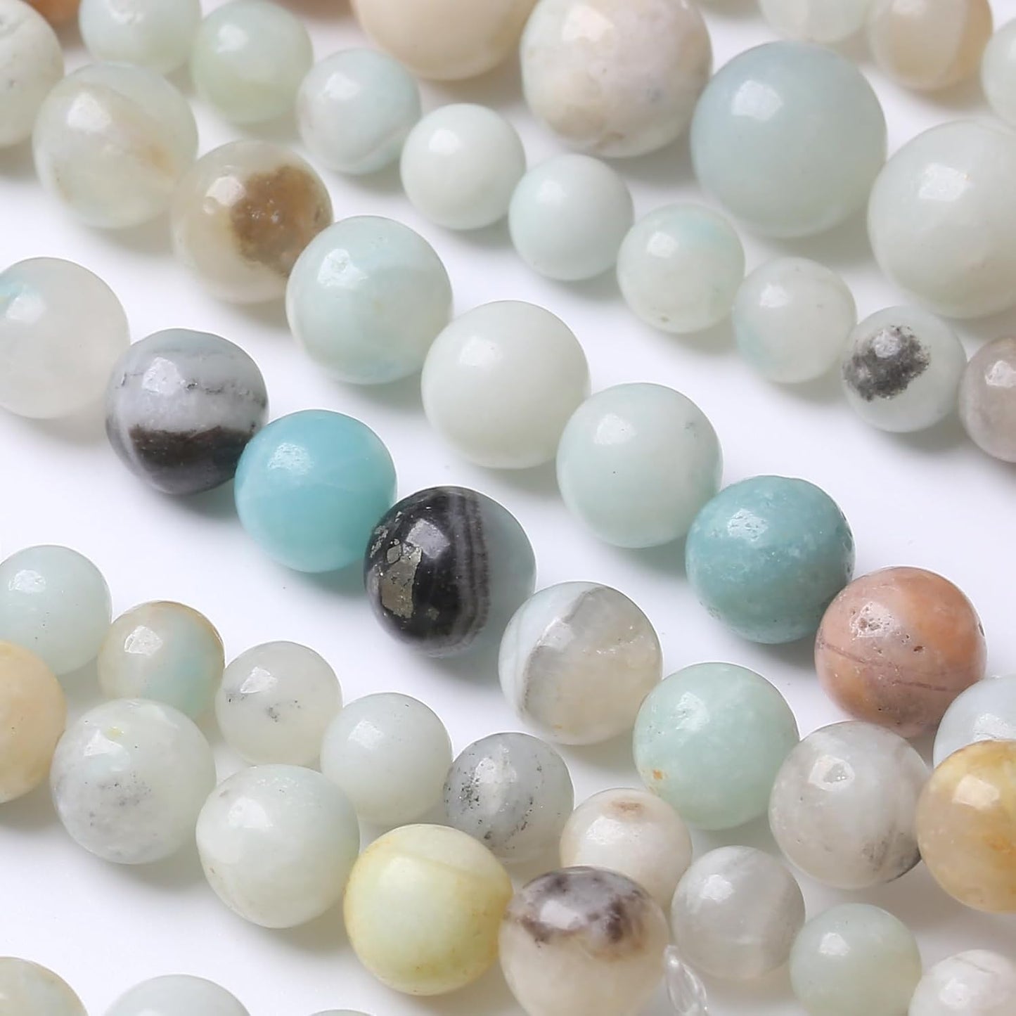 Fancy Stone Beads for Jewelry Making DIY Craft Gemstone Beads Kit (4mm, 88pcs) Smooth Healing Crystal Beads for Bracelets, Necklaces, Home Decor