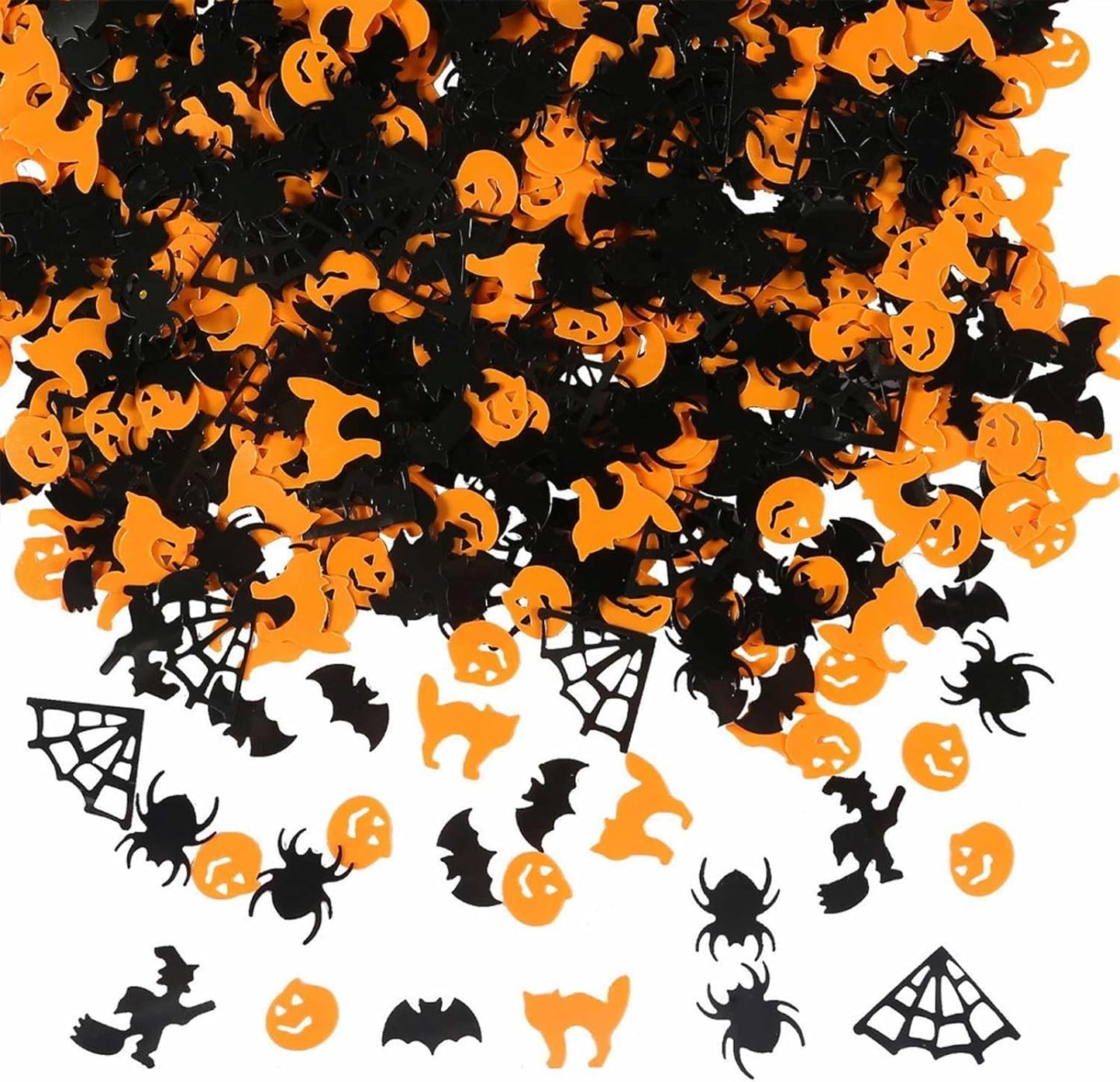 Halloween Bat and Spider Glitter Confetti, Pumpkin Decor Table Scatters 60g
