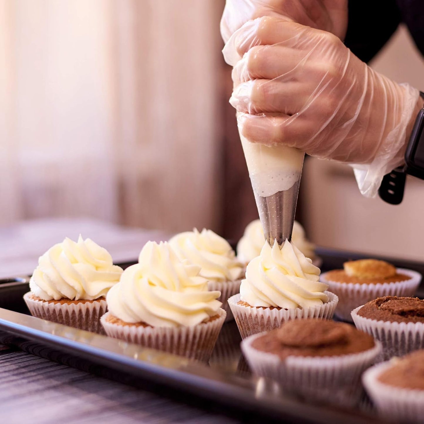 Baking Cups Cupcake Liners, Standard Sized, 300 Count (White)