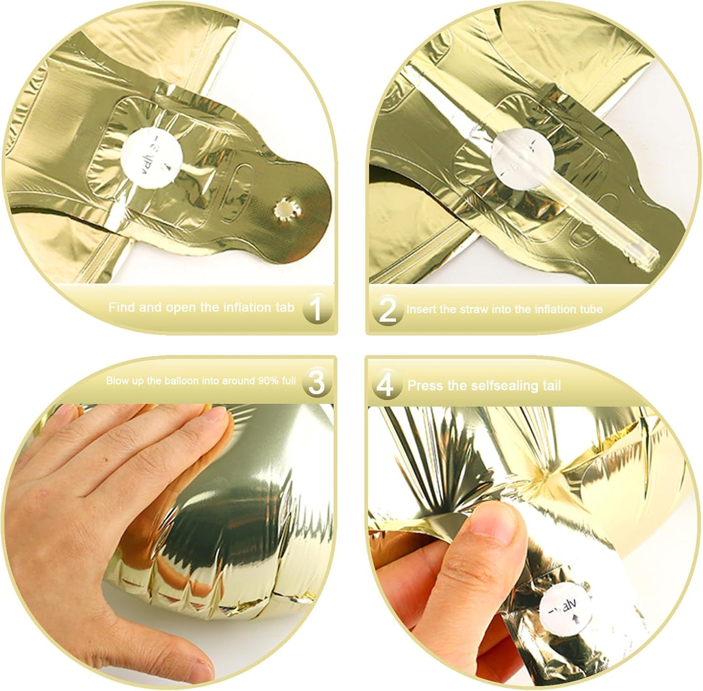 Large Champagne Gold 40 Inch Birthday Number 5 Balloon, Light Gold Five 5th 15 25 35 50 55 Birthday Anniversary Celebration Decorations, Foil Mylar Helium Numbers 5 Balloons Girl Boy Party Supplies