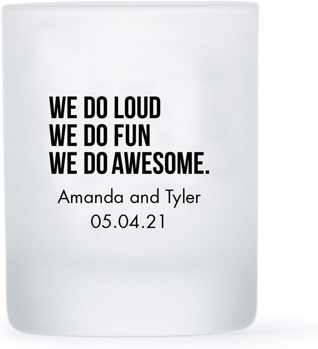 WEDDINGSTAR Personalized 3oz Frosted Shot Glass Customizable Full Color Print - 36 pack