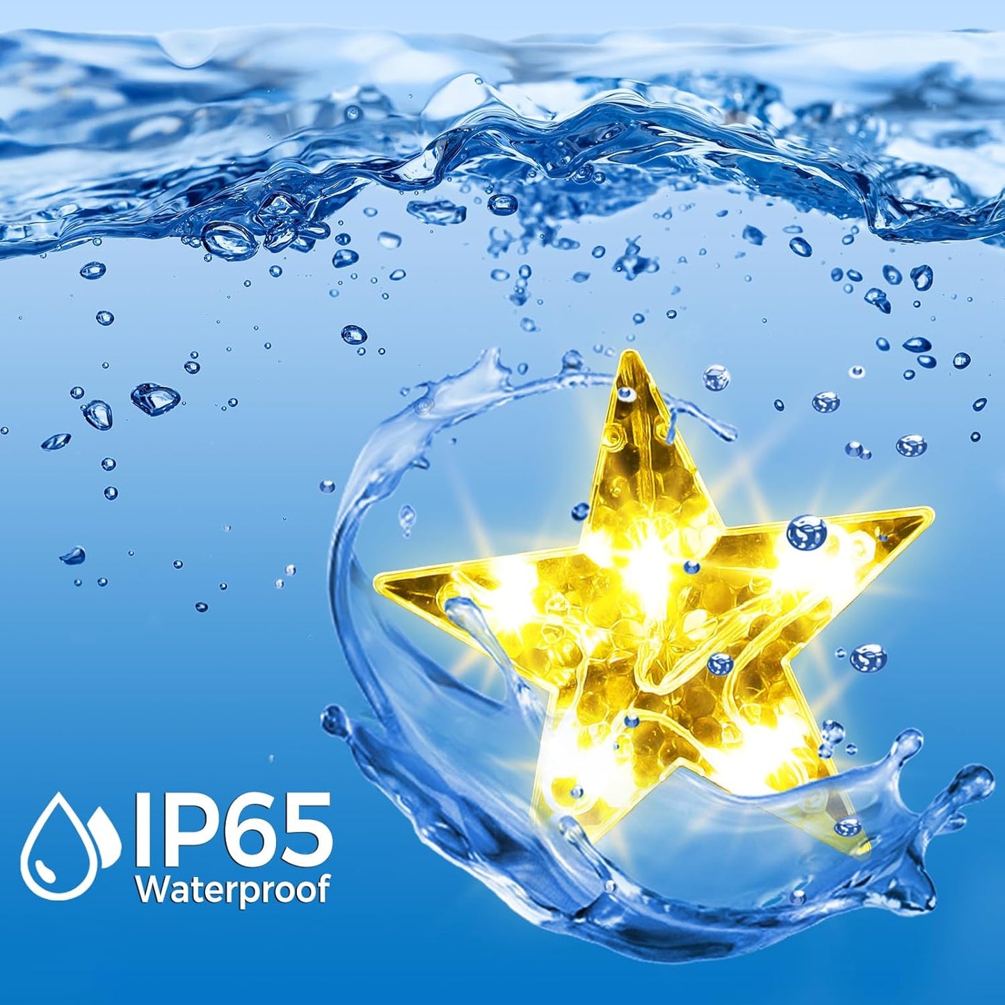 32 Stars Christmas Window Lights, IP65 Waterproof 52 LEDs Twinkle Star Fairy String Lights with 8 Modes Timer, Warm White & Multicolor, Battery Operated Hanging Xmas Star Decoration for Indoor Outdoor