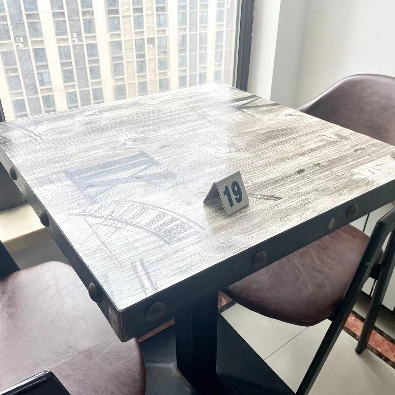 10 Pcs Metal Place Cards Stackable Tent Style Table Numbers，Place Card Holders for Celebration Wedding Party Restaurants Cafes Bars Gatherings meeting Room Board Game Serial (Small 11-20, Black)