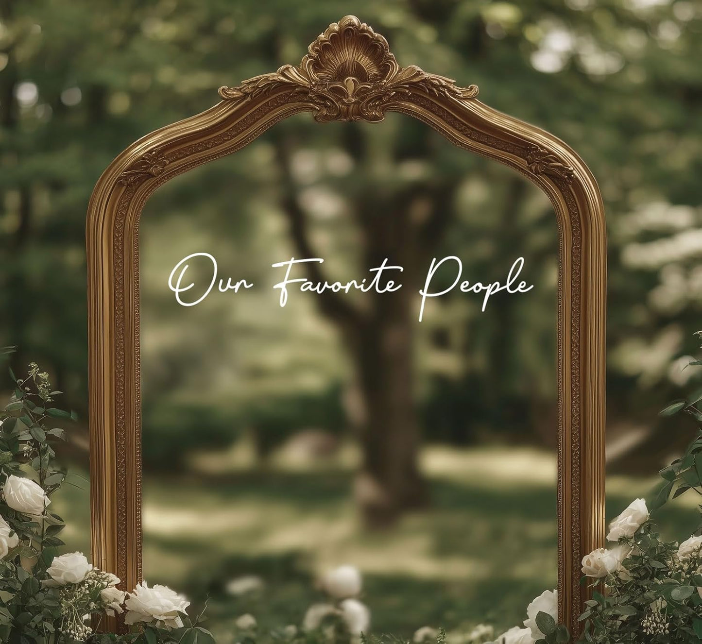 Our Favorite People Seating Chart Decal Wedding Seating Chart Header Decal for Mirror Our Favorite People Welcome Sign Wedding Welcome Vinyl (White, Width 17")