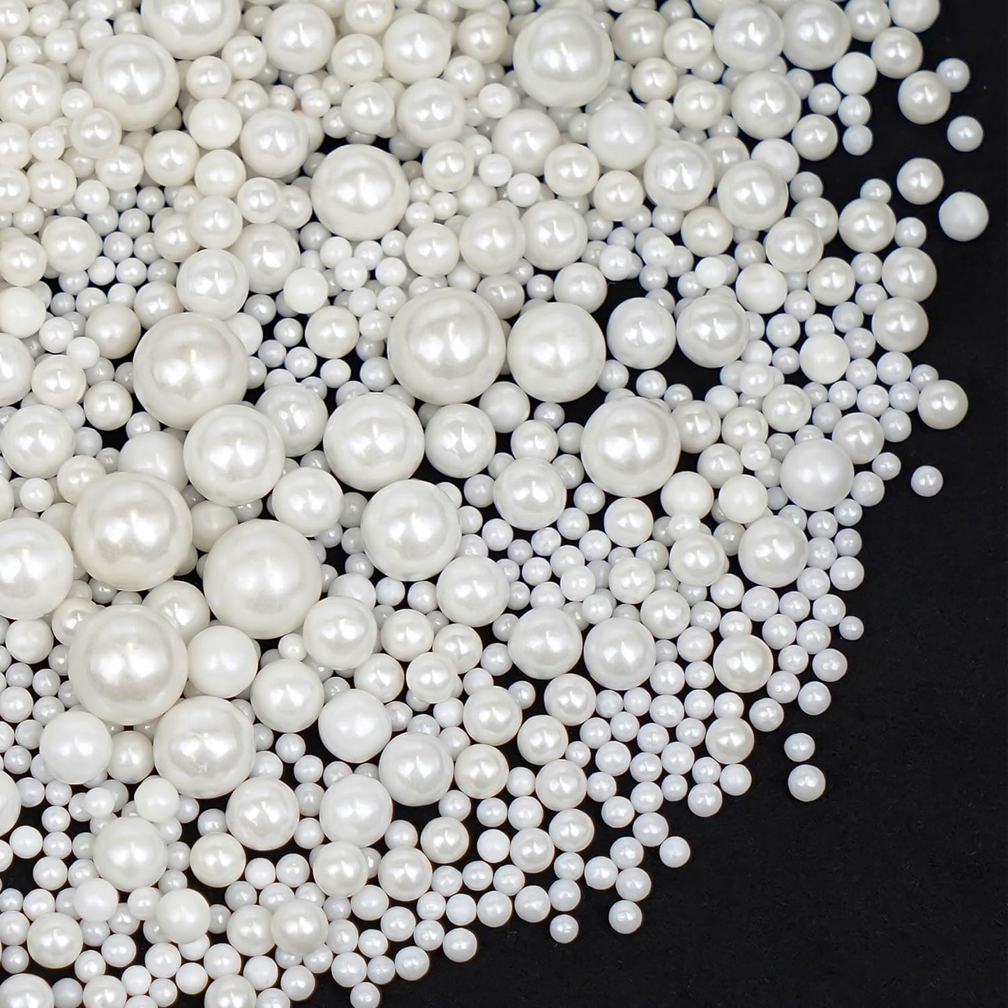 Edible Pearl, White Pearl Sprinkles for Cake Decorating, Cupcake Toppers, Cake Decorations, Ice Cream Toppings, Wedding Party Supplies, Halloween, Christmas, 180g/6.35oz